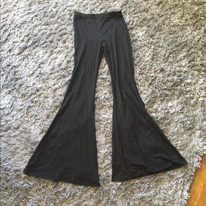 Black stretchy bell bottoms